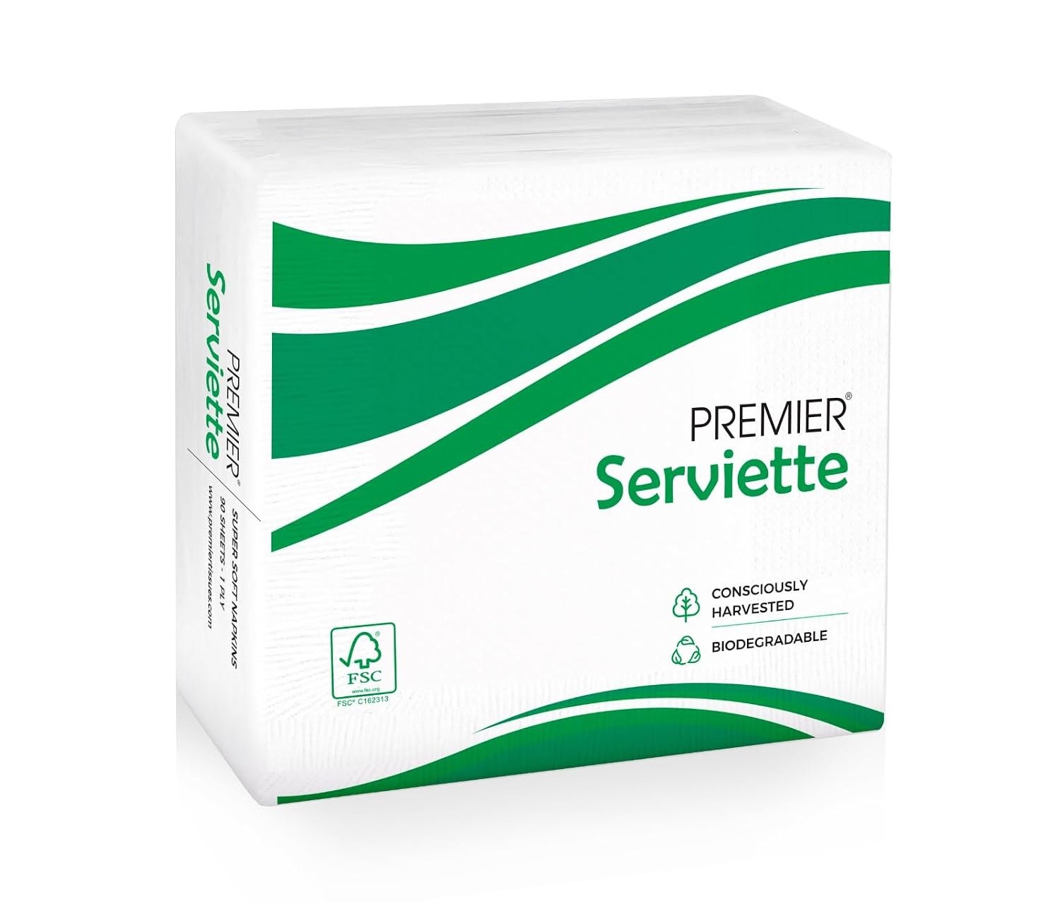 Premier Serviettes Napkins 50 Pulls - Pack of 10