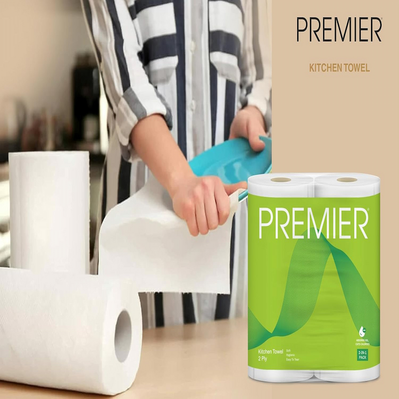 Premier Kitchen Towel Roll 4x1-Pack of 2